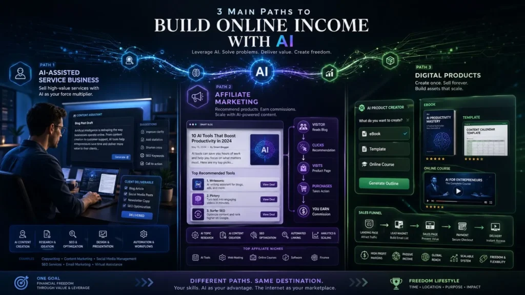 modelos para montar renda online com inteligência artificial
