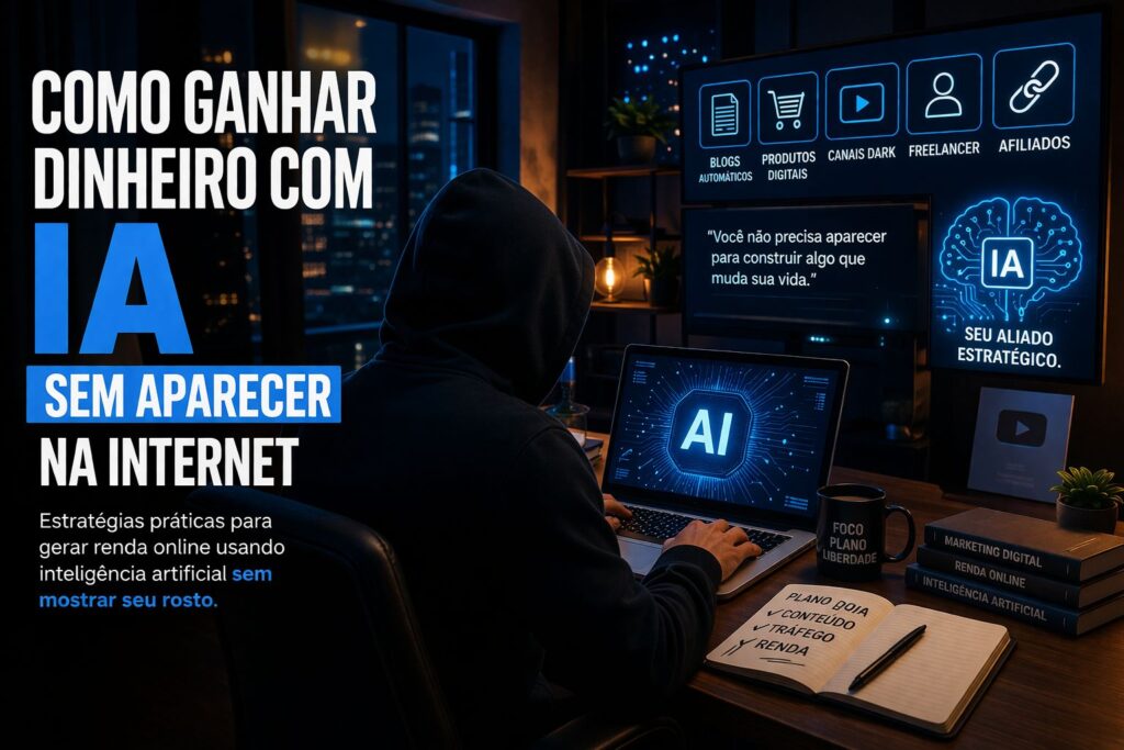 Como ganhar dinheiro com IA sem aparecer na internet usando ChatGPT