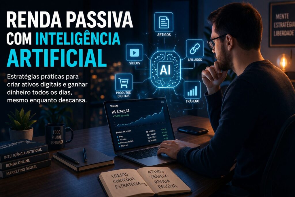 Renda passiva com inteligência artificial usando ChatGPT e ativos digitais