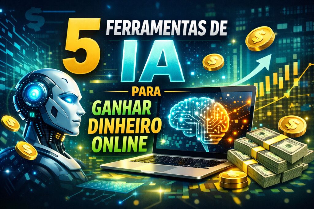 5 ferramentas de IA para ganhar dinheiro online usando inteligência artificial