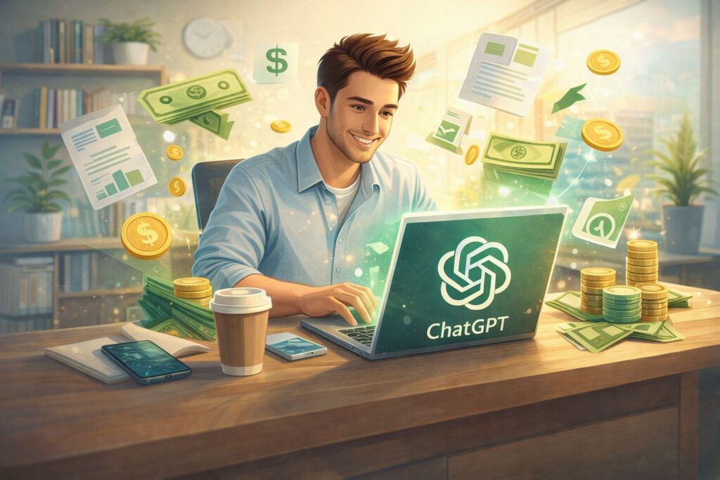 criar renda online com ChatGPT