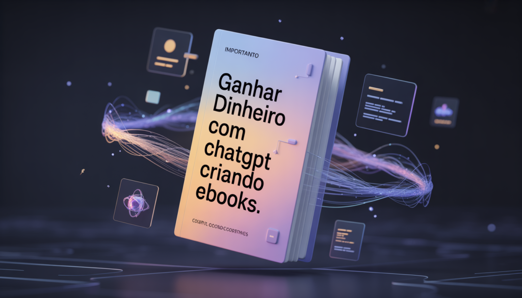 ganhar dinheiro com ChatGPT criando ebooks