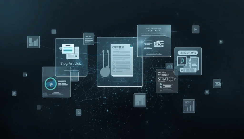 serviços de conteúdo usando inteligência artificial