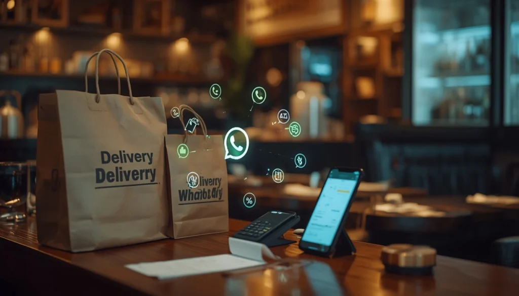 IA para restaurantes criando ofertas de delivery e mensagens de WhatsApp